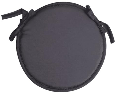 champracer 2pc Indoor/Outdoor Chair Pads,Office Round Cushion Cushions for Home Round Chair Pad Sponge Pad Sponge Cushion Chair Cushion Round Throw Pillow Round Stool Mat Non-Slip (Dunkelgrau,38cm)