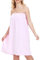 North Bund Asciugamano Donna da Bagno 100% Cotone Accappatoio Doccia Kilt Abito Spugna Telo Con Chiusura in Velcro Sauna Spa Rosa