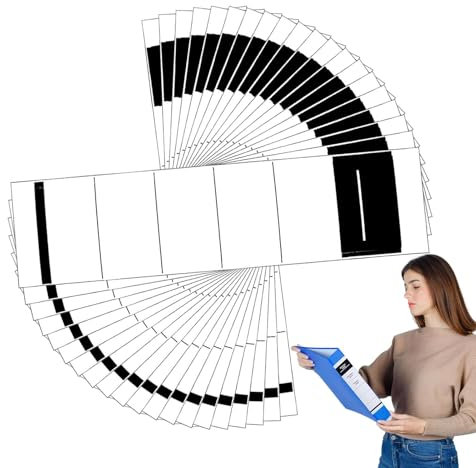 Ordnerrücken, selbstklebende Etiketten für Ordner, Ordner, Etikettenaufkleber, 100 Stück, beschreibbare Klebeetiketten für Inventarorganisation, Dateiklassifizierung