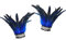 CHIZISX Armbänder, Punk, Gothic, Handschuhe, Feder, Handgelenkmanschette, Bühnenshow, Showgirl, natürlich gefärbt, Hahnfeder-Armwärmer, Party, Cosplay-Kostüm