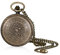 JewelryWe Sternzeichen Taschenuhr Herren mit Kette: Vintage Analog Quarz Kettenuhr Bronze Sonne 12 Sternbilder Horoskop Tierkreis Uhr Anhänger Halskette Pulloverkette Geschenk für Männer Vater