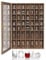 ybaymy Shot Glass Display Case 49 Shot Glass Holder with Removable Shelve Wall Mounted Shadow Box Lockable with UV Protection Acrylic Glass Shot Glass Door Wooden Collection Display Cabinet