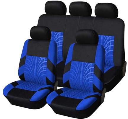 YXFCD Auto Sitzbezüge Sets für Jeep Renegade 2014-2024+, Sitzbezügesets Sitzschoner Verschleißfest Atmungsaktiv Bequem Vorne Hinten Innenraum Zubehör,B/Blue