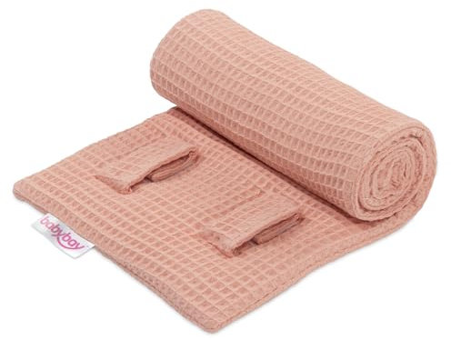 babybay Baby Schutz für Verschlussgitter Waffelpiqué (Made in EU) - Schutz für Verschlussgitter in vielen Farben, 100% Baumwolle, Oeko-Tex 100 (apricot rosé)