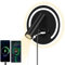 HUIZHOU applique liseuse 3W + 9w LED lampe de lecture, port de charge USB, lampe de chevet rotative 3000k pour chambre à coucher, escalier, couloir, Bureau (Rond noir)
