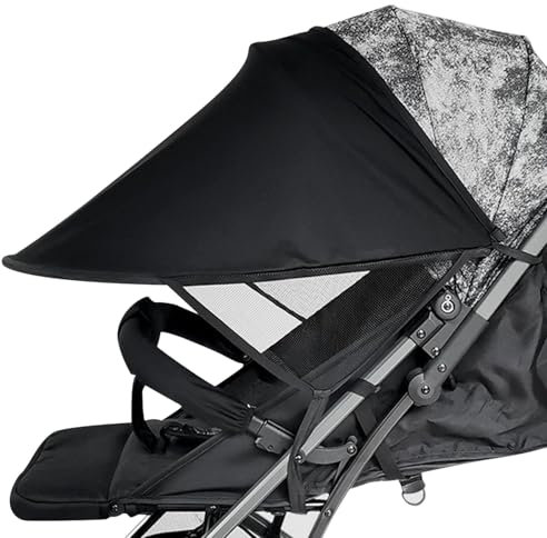 Universal Pram Sun Shade Cover UPF 50+ Adjustable Canopy Breathable Baby Sunshade for Pushchair Stroller Buggy Pram