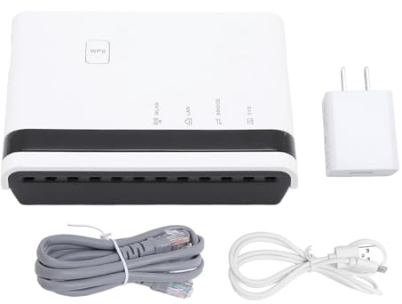 Fockety Servidor de Impresión Inalámbrico, Puente LAN de 10/100Mbps Compartido, Servicio de Impresión de Red USB 2.0,Conversión de Impresora con Cable a Red Inalámbrica WiFi Ethernet (Enchufe de