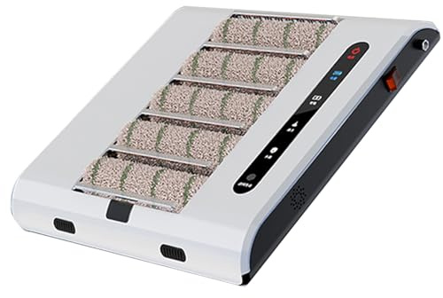 Professional Fully Automatic Induction Electric Shoe Sole Cleaning Machine, High Speed Touchless Entrance Cleaner for Home, Hotel, Office, Hallway, Lobby, Gym, School & More
