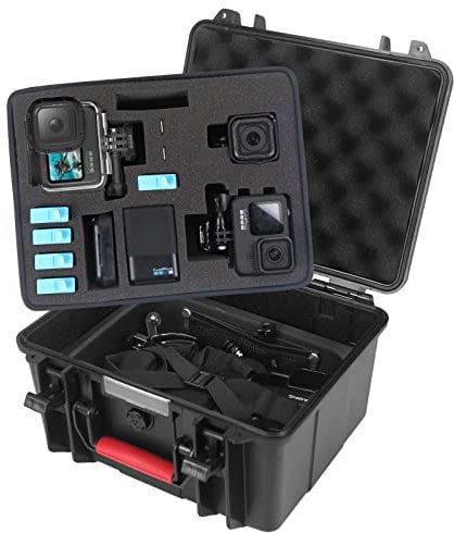 Smatree GA700-3 Transporttasche für GoPro Hero10/9/8/7/6/5/4/3+/3/2/1, Gopro Hero 2018, Osmo Action (Kameras und Zubehör Nicht im Lieferumfang enthalten), Schwarz, Modern, Schwarz, Modern