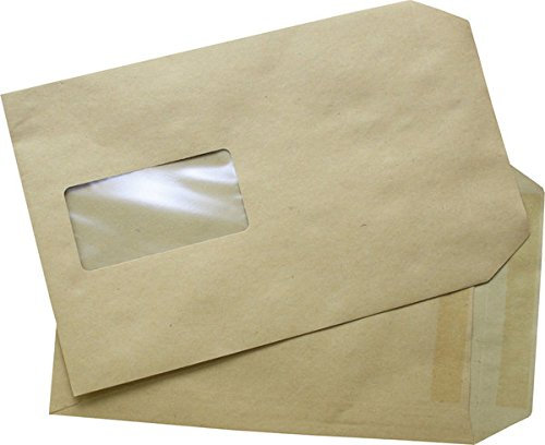 Versandtasche, C5, mit Fenster, Selbstklebend. Natron, 90g