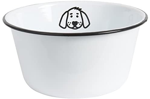 IB Laursen - Fressnapf, Hundenapf, Futternapf - für Hunde - Emaille - Ø 17 cm
