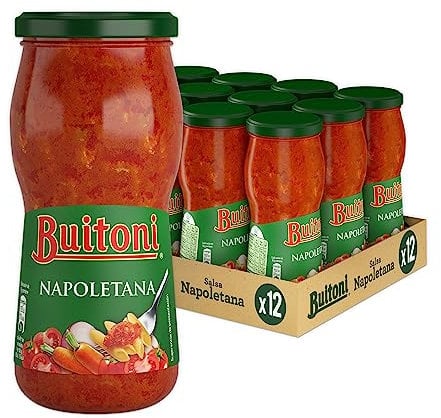 Buitoni - Salsa De Tomate Napolitana, Frasco 400 g - [Pack de 12]