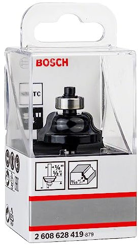 Bosch 1x PRO Router Bit Roman Ogee (for Softwood, Hardwood, Ø 28,6 mm, Professional Accessory Hand-Held Router, Trim Router)