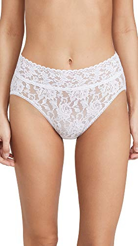 hanky panky Women's Signature Lace French Briefs, White, XS