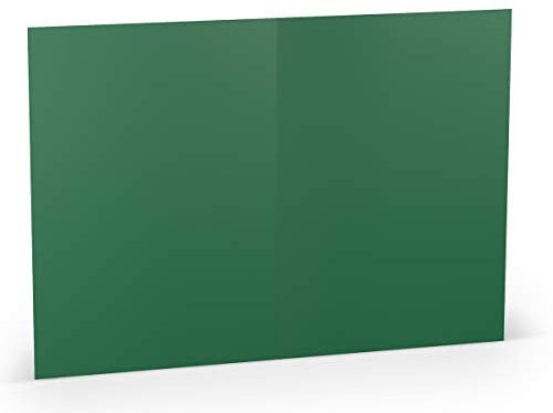 Paperado A5 Faltkarte, Waldgrün, 5 Stück