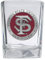 Heritage Pewter Florida State University Schnapsglas, quadratisch, handgeschnitzt, 42,5 ml, aufwendig verarbeitetes Metall-Zinn-Inlay