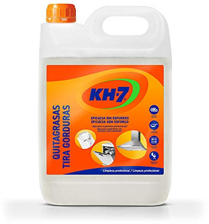 KH7 Quitagrasas, Desengrasante, Elimina Grasa y Suciedad, Aplícalo en Cocina, Ropa, Exterior o Vehículos, Apto para todas las Superficies y Tejidos, El embalaje puede variar, 750mL