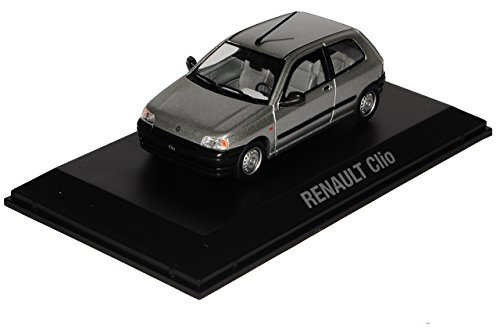 Norev Renautl Clio I 1. Generation 3 Türer Silber 1990-1998 1/43 Modell Auto mit individiuellem Wunschkennzeichen