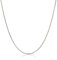 PRINS JEWELS Massive Panzerkette 18 Karat 750 Weißgold 1.2 mm breit Länge wählbar (45)