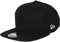 New Era Blank Black 9Fifty Original Fit Snapback Cap - One-Size