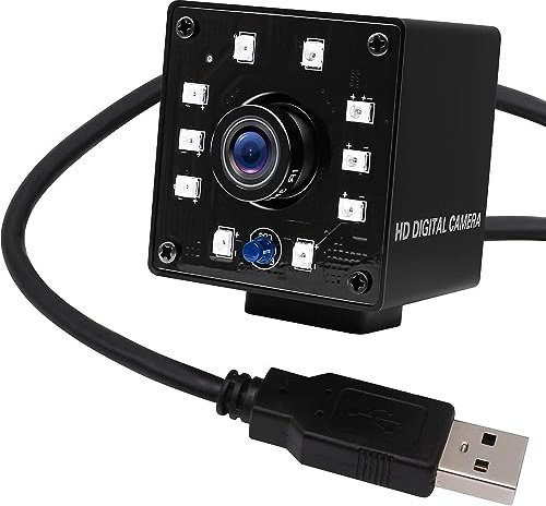 Svpro 1080P Night Vision USB Camera CMOS OV2710 IR LED Webcam a infrarossi con IR Cut, 30fps/60fps/100fps HD Surceillance Camera con obiettivo da 3,6 mm per Android Windows Linux Mac Raspberry