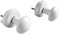 SOMATHERM FOR YOU, Patères O blanches à visser pour sèche-serviette à tube plat - Lot de 2 - Fixation par vis - Idéal pour décoration et confort dans la salle de bain