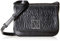 Armani Exchange Damen Women's Adjustable Shoulder Strap, Embossed Logo All Over Crossbody Medium, Schwarz (Nero-Black)