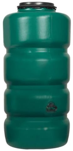 Regentonne Polyethylen 750 Liter. Länge 72 cm, Breite 88 cm, Höhe 161 cm. Zur Regeneration von Regenwasser im Garten oder im Keller