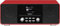 REFLEXION DAB-Radio mit CD-Player und Radiowecker (UKW, DAB, DAB+, Bluetooth, AUX-Eingang, Kopfhöreranschluss, Fernbedienung), rot HRA19DAB/RD