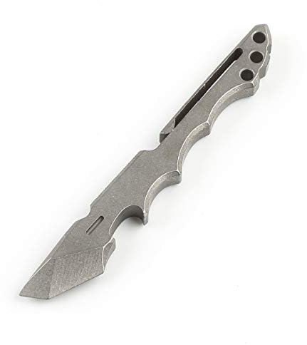 Titan-Stemmeisen EDC Outdoor Multi Tool mit Flaschenöffner Box Öffner Clip-Funktion für Outdoor Camping (grau)