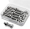 M8*30mm 15 Stück 304 Edelstahl Sechskantschrauben Bolzen und Muttern set, Maschinenschrauben schrauben