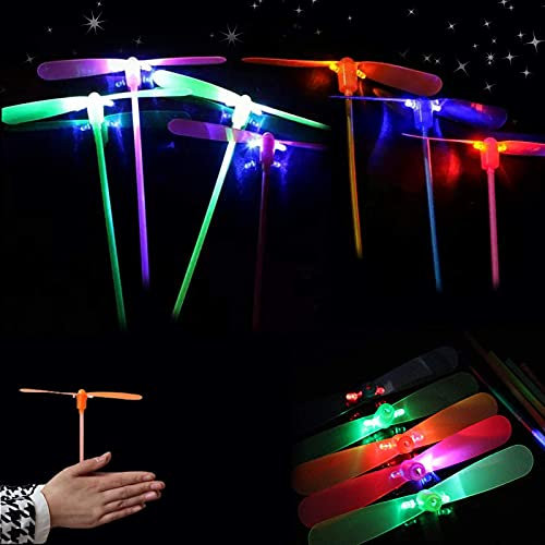 30Pcs Libellule en Bambou,String Libellule Jouet,LED Libellule en Bambou,Libellule en Bambou pour Enfants,Jouets de Vol en Plastique,Bambou Hélice Jouet,Jeu Fête Plein Air,Jouet Vol Jeu Enfants