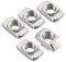 Sea 3D 25 Stück M5 Hammermutter 6mm Nut 6 aus verzinkten Stahl rostfrei, 2020 Aluprofil Hammerkopfmutter T-Nut Nutenstein