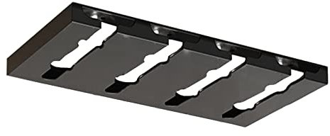Gittcoll Porta Bicchieri Vino Acciaio Inossidabile Sotto l'Armadio Calici Appeso Supporto Senza Foratura Metallo Bicchieri Vino Asciugatura Organizzatore Stoccaggio per Armadio Cucina Bar (4 Slot)
