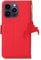 COQUE Case for Apple iPhone 13 Pro,Genuine Leather Flip Shell with Wallet Card Slot,Magnetic Folio Cover for Apple iPhone 13 Pro-Red
