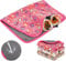 HYLYUN wasserdichte Meerschweinchen Decken, 3 Stück Waschbar Kleintier Fleece Warm Flanell Throw für Hamster Meerschweinchen Kaninchen Chinchilla Igel Frettchen-60 * 40cm