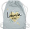 Shirtracer Turnbeutel Rucksack - Taschen - Lehrerin mit Herz - Abschiedsgeschenk Weihnachten - Unisize - Pastell Blau - geschenk baumwolle für kordel beste stoff abschluss baumwoll geschenkideen