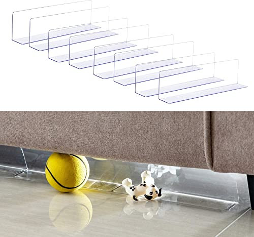 Ownant Spielzeugblocker FüR MöBel, Schneidbar Blockierbrett, Verhindern DASS Dinge Unter Dem Sofa, Bett, Couch (#6 8Pcs Block Board+ 1Pc Tapes, 3m*30mm*1mm/40 * 4 * 8cm)
