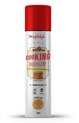 Aceite en Spray sabor Pancake 250ml | Ideal para reducir calorías | Máximo rendimiento y ahorro en la cocina | Aceite de oliva en aerosol fabricado en España