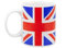 PMS Luxury Union Jack 310 ml Mug Tea Coffee Coronation Gift, British Flag Novelty Cup,Great Britain United Kingdom UK England, British Flag Red White Blue, idea gift for Men & Women