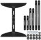 sourcing map Stair Tread Template Tool 9-54 Adjustable Length Stair Measuring Tool Jig for Stair Treads Suitable for Stairs, Risers and Partition,Black