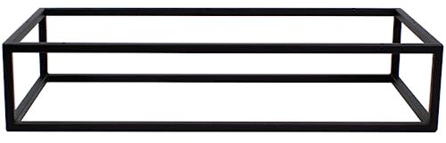 FERRO modern design Wandkonsole Schwarz für Waschtischplatte 95 x 45 x 19 cm - Waschtisch Halterung - Möbelkufen - Waschbecken Halterung - Waschtischkonsole Konsolenträger