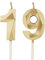 Geburtstagskerzen Zahlen 19，3D Gold Kerzen Geburtstag für Kuchen geburtstagsdeko, Geburtstag Kerzen Zahlen, Geburtstagskerzen Kinder für Partys, Hochzeiten, Firmenfeiern, Jubiläen (Gold, 19)