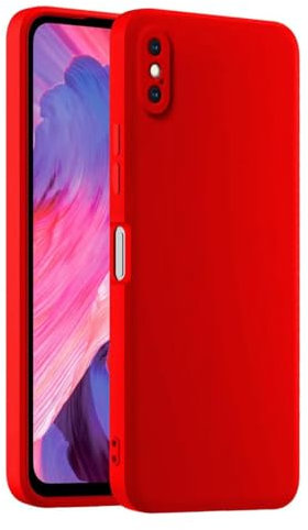 HULLIN Bunte Silikon Handyhülle, Passend für iPhone XS Max (6.5) - Chinarot