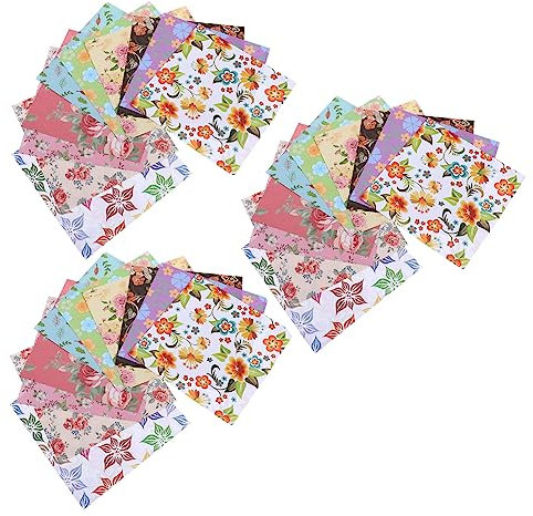 VILLCASE Origami-papiere Quadratisch 15 Cm Für Jungen Und Mädchen Doppelseitiges Bastelpapier 3 Sets Für Den Bastelunterricht in Der Schule Zufälliger Stil
