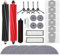 VIEWALL Zubehör für Roborock S8 MaxV Ultra Staubsauger,2 Hauptbürsten,2 HEPA-Filter,4 Mopps,4 Seite Mopps,6 Staubbeutel,4 Seitenbürsten,1 selbstreinigende Bürste,1 Bürste Ersatzteilset