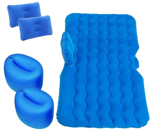RUGPDA Auto Luftmatratzen für Renault Twingo ZOE Fluence Laguna, Einfach zu Säubern Air Bed Car Air Mattresses Car Accessories,C Blue-A