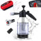 HiGropcore Schaumsprüher für Autowäsche Drucksprühflasche Auto Sprühflasche Cleaning Sprühflasche Garten Sprühschaumreiniger für Autowäsche Gartenarbeit (Transparente+Kfz-ölfilm-reinigungsbürste)