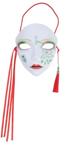 JOINPAYA Masque de style chinois Décoration de masque chinois Masque de fête chinois masque de bal masqué Accessoire de performance sur scène accessoire de masque fourniture de fête pp