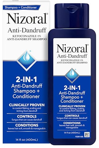 Nizoral 2-in-1 Anti Dandruff Shampoo and Conditioner, 14 Fl Oz, 1% Ketoconazole